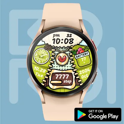 Riding Santa Watch face screenshot 2