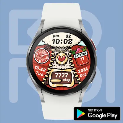 Riding Santa Watch face screenshot 6