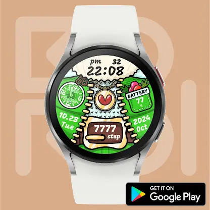 Riding Santa Watch face screenshot 3