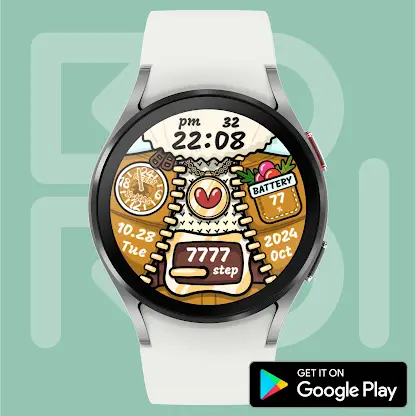 Riding Santa Watch face screenshot 1