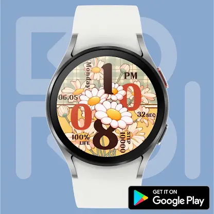 Yellow Flower Drawing Watch screenshot 5
