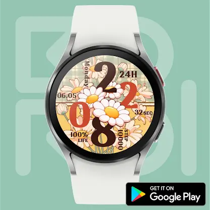 Yellow Flower Drawing Watch screenshot 2