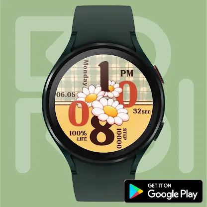 Yellow Flower Drawing Watch screenshot 3