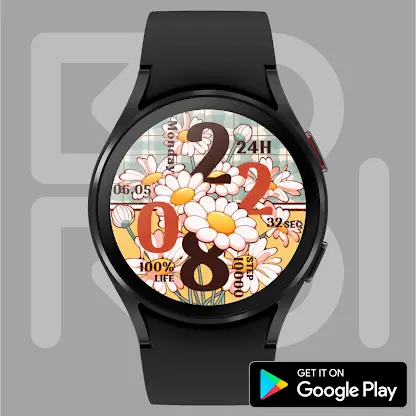 Yellow Flower Drawing Watch screenshot 1