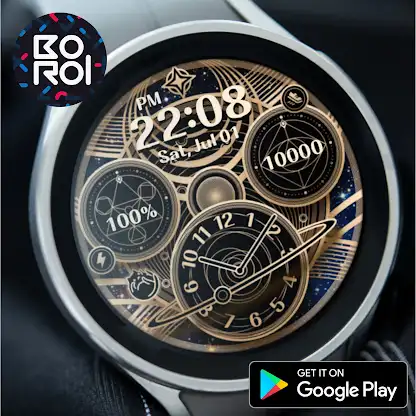 Orbital Star Watchface screenshot 2