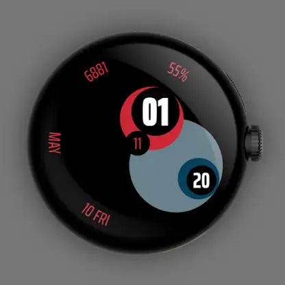 Bubble_Z - Wear OS watchface screenshot 2