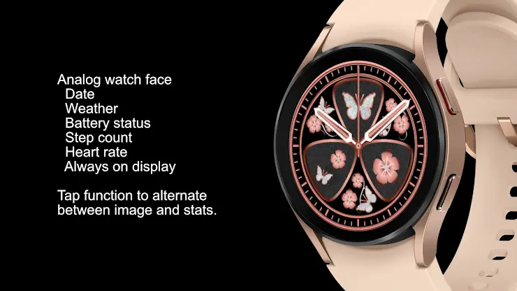 Butterfly Watch Face - Wear OS screenshot 4