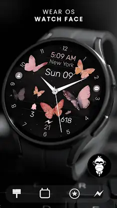 Butterfly Analog v2 Watch Face screenshot 5