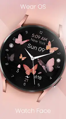 Butterfly Analog v2 Watch Face screenshot 2