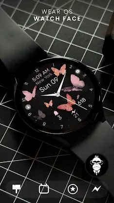 Butterfly Analog v2 Watch Face screenshot 1