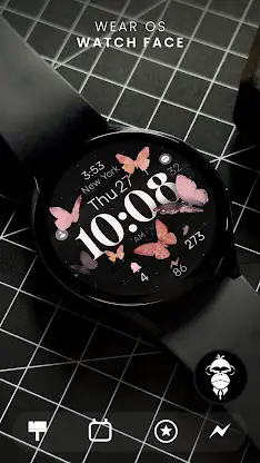 Butterfly Digital Watch Face screenshot 1