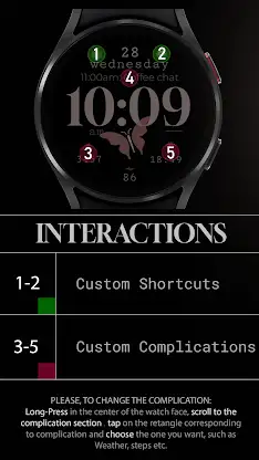 Butterfly simple watch face screenshot 8