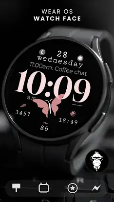 Butterfly simple watch face screenshot 4