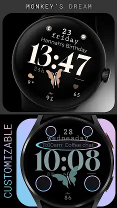 Butterfly simple watch face screenshot 3