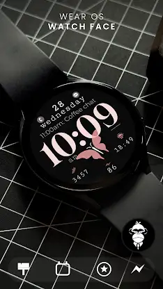 Butterfly simple watch face screenshot 1