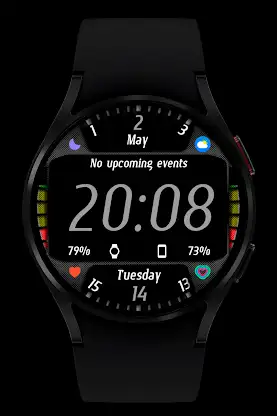 Carbon Watch Face Wear OS screenshot 4