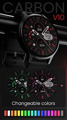 Carbon v10 Hybrid Watch Face screenshot 3