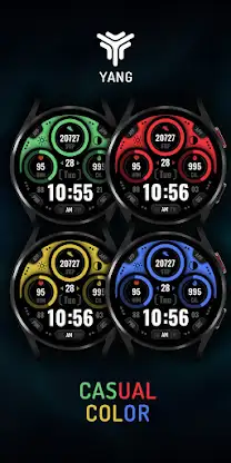 Casual colors: Watch Face screenshot 3