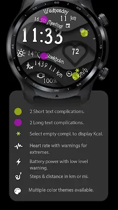 Ccwf022 Digital Watch Face screenshot 2