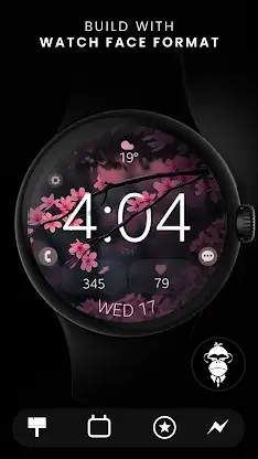 Cherry Blossom Watch Face screenshot 3