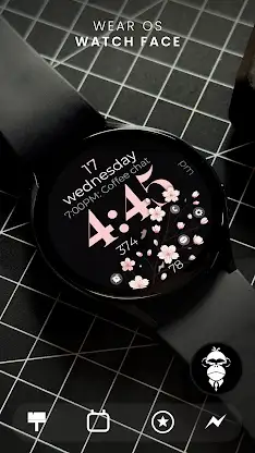 Cherry Blossom pink watch face screenshot 1