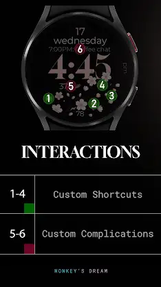 Cherry Blossom pink watch face screenshot 8