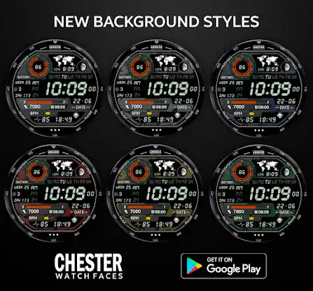 Chester LCD watch face screenshot 3