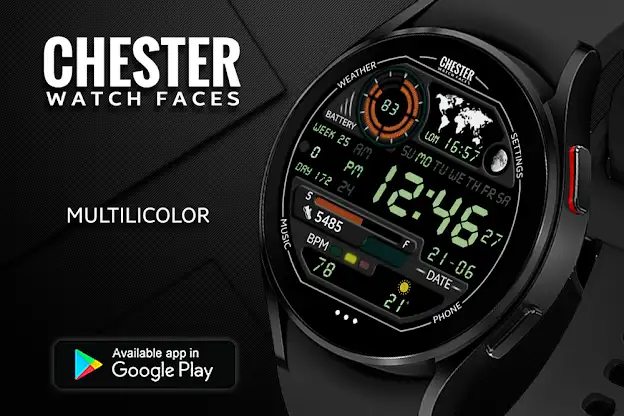 Chester LCD watch face screenshot 1