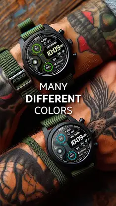 Chester LCD modern watch face screenshot 2