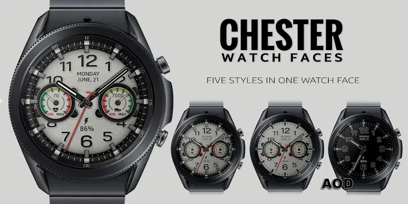 Chester Retro Style watch face screenshot 1