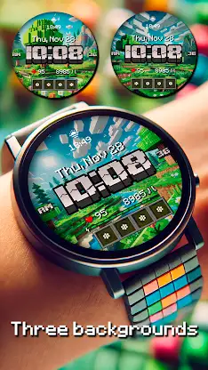 Blocks World game watch face screenshot 2