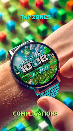 Blocks World game watch face screenshot 3