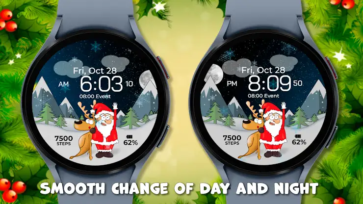 Chester Christmas watch face screenshot 2
