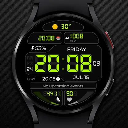 Chester Digilight watch face screenshot 3