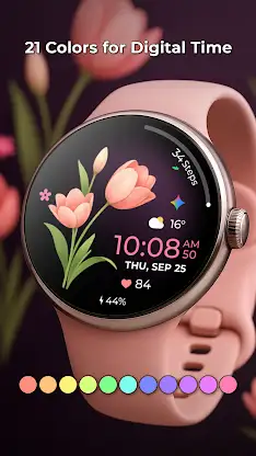 Flowers style watch face screenshot 3