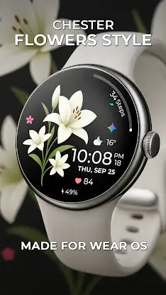 Flowers style watch face screenshot 1