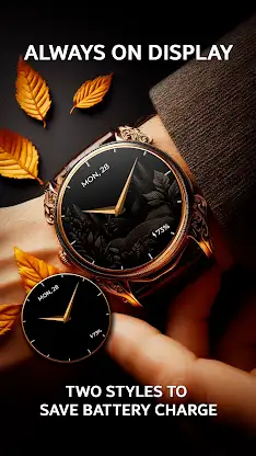 Golden Autumn Fall Watch Face screenshot 5