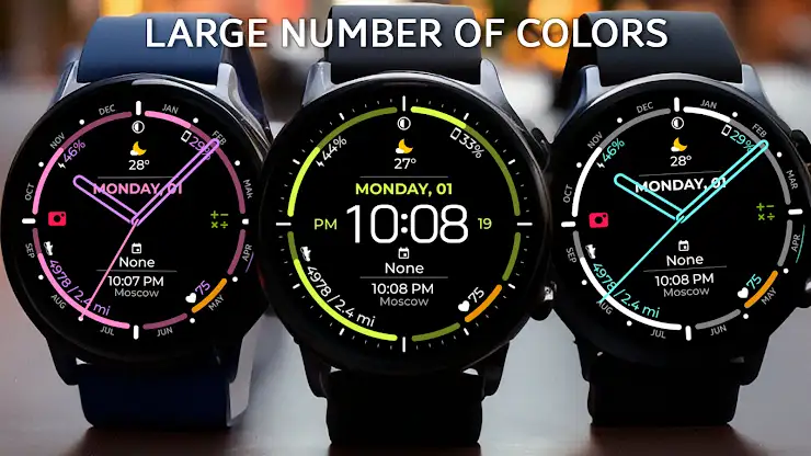 Analog & Digital watch face screenshot 2