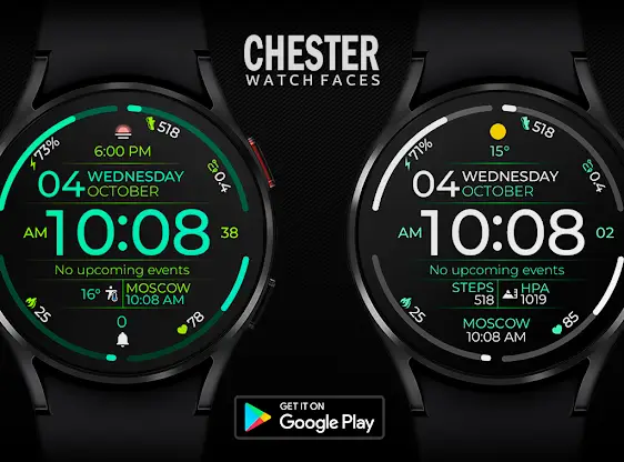 Chester Infinity watch face screenshot 2