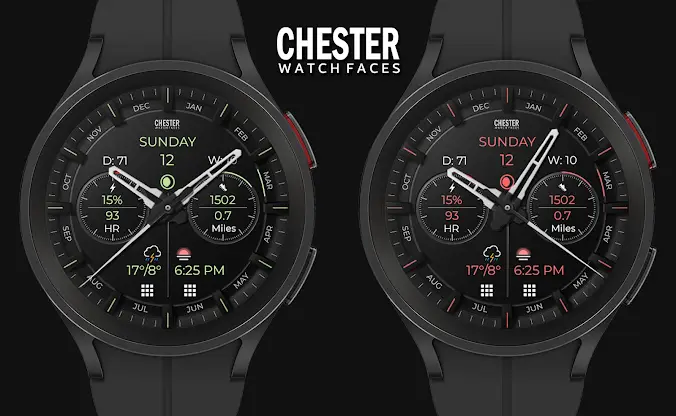 Chester Modern watch face screenshot 1
