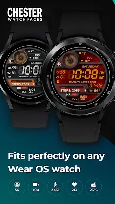 Chester Retro: LCD Watch Face screenshot 2