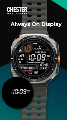 Chester Retro: LCD Watch Face screenshot 7