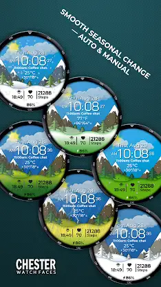 Chester Seasons watch face screenshot 4