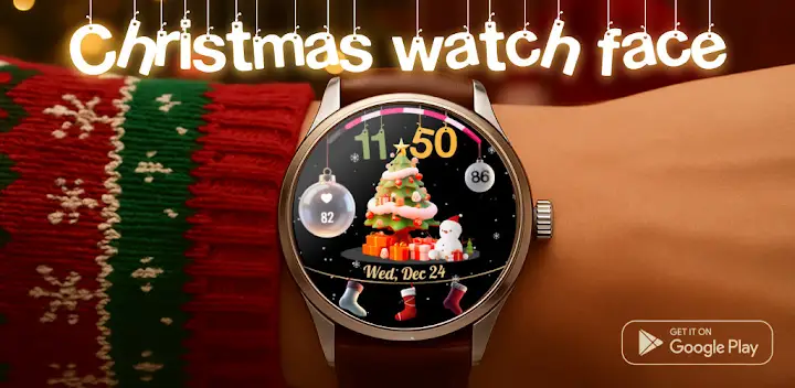 V.G. - Christmas watch face — Android app banner