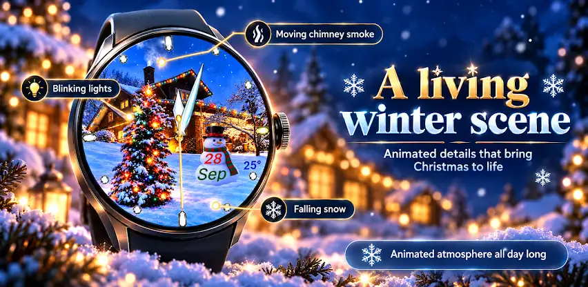 Christmas Watch -Animated face screenshot 3