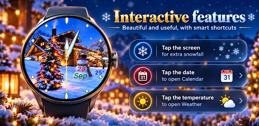 Christmas Watch -Animated face screenshot 4