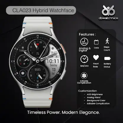 CLA023 Hybrid Watch Face screenshot 2