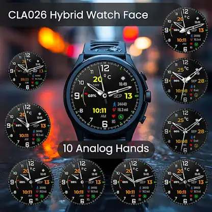 CLA026 Hybrid Watch Face screenshot 4