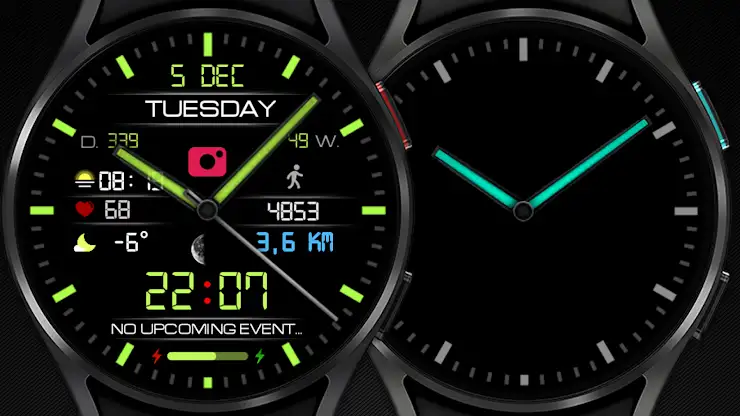 Classic LCD V3 watch face screenshot 6