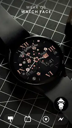 Classic Flowers watch face screenshot 1